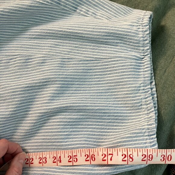 Gap Horseshoe Easy Jeans Womens L Tall Railroad Stripe Drawstring Waist Barrel - Picture 14 of 14